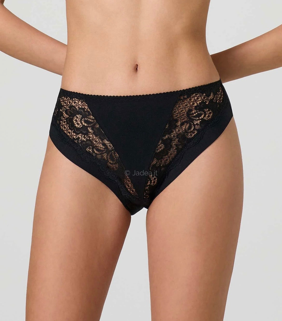3 Slip Jadea in cotone modal e inserti in pizzo cod. art. 788