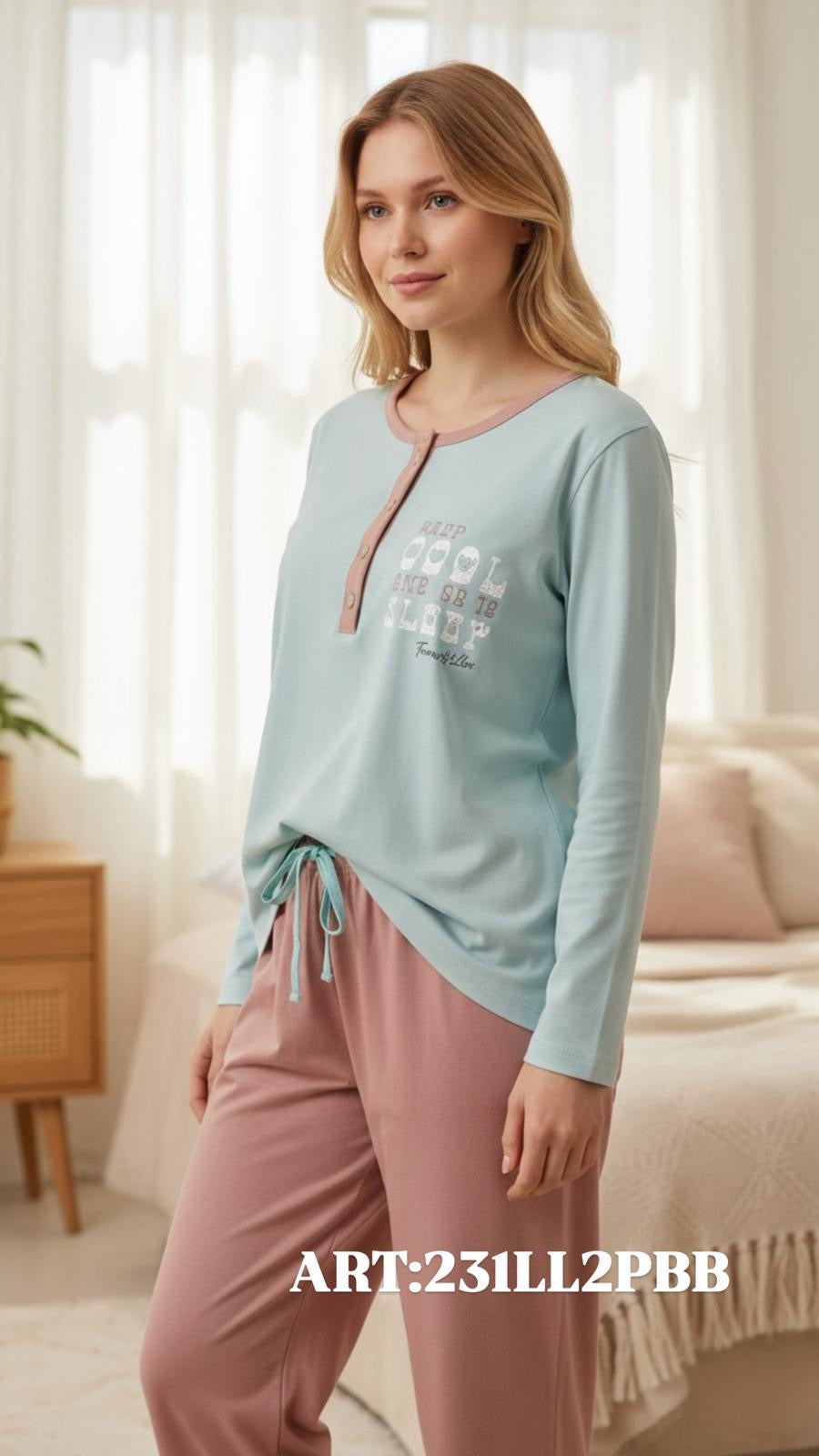 Pigiama Twinset bicolore