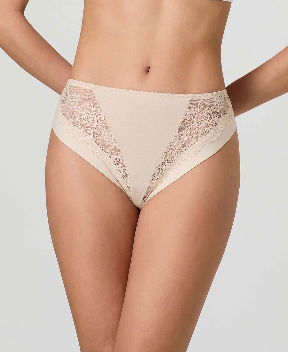 3 Slip Jadea in cotone modal e inserti in pizzo cod. art. 788