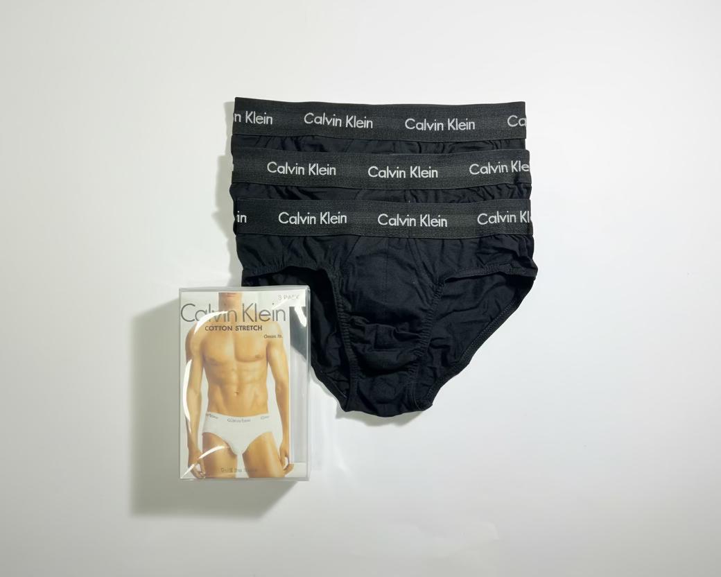 Calvin Klein Tripack Slip in Cotone Stretch, Taglie da S a XL, Comfort e Stile Moderno