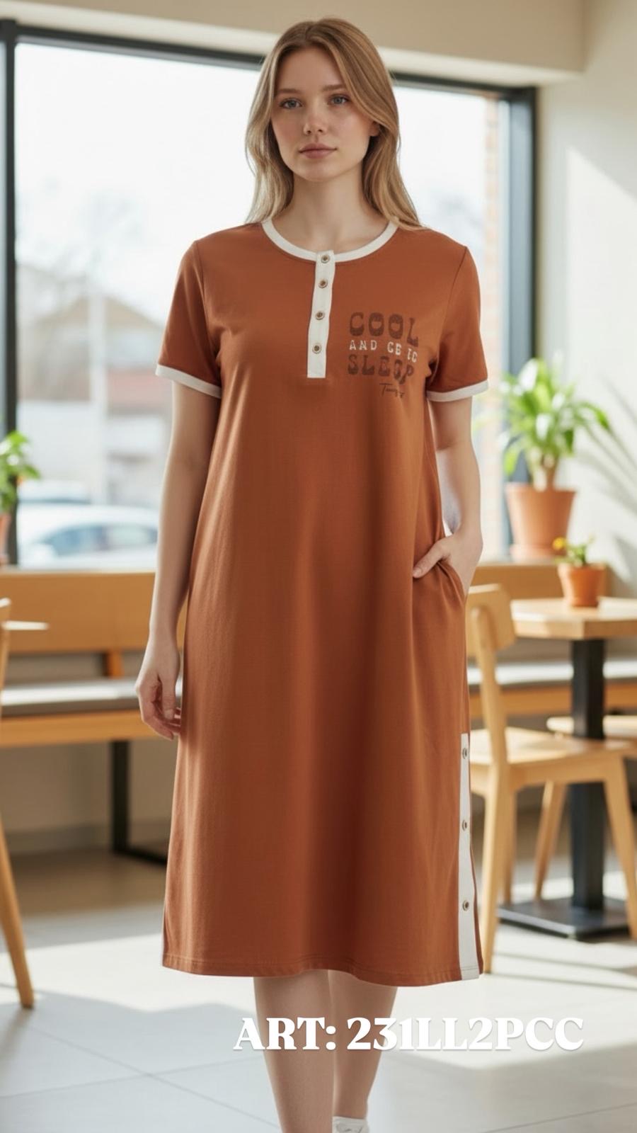 Camicia da notte Twinset arancione