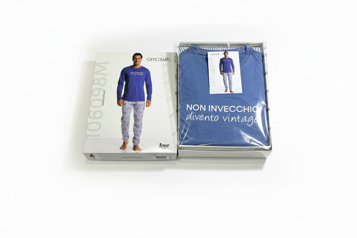 Pigiama uomo Love and Bra con scritta