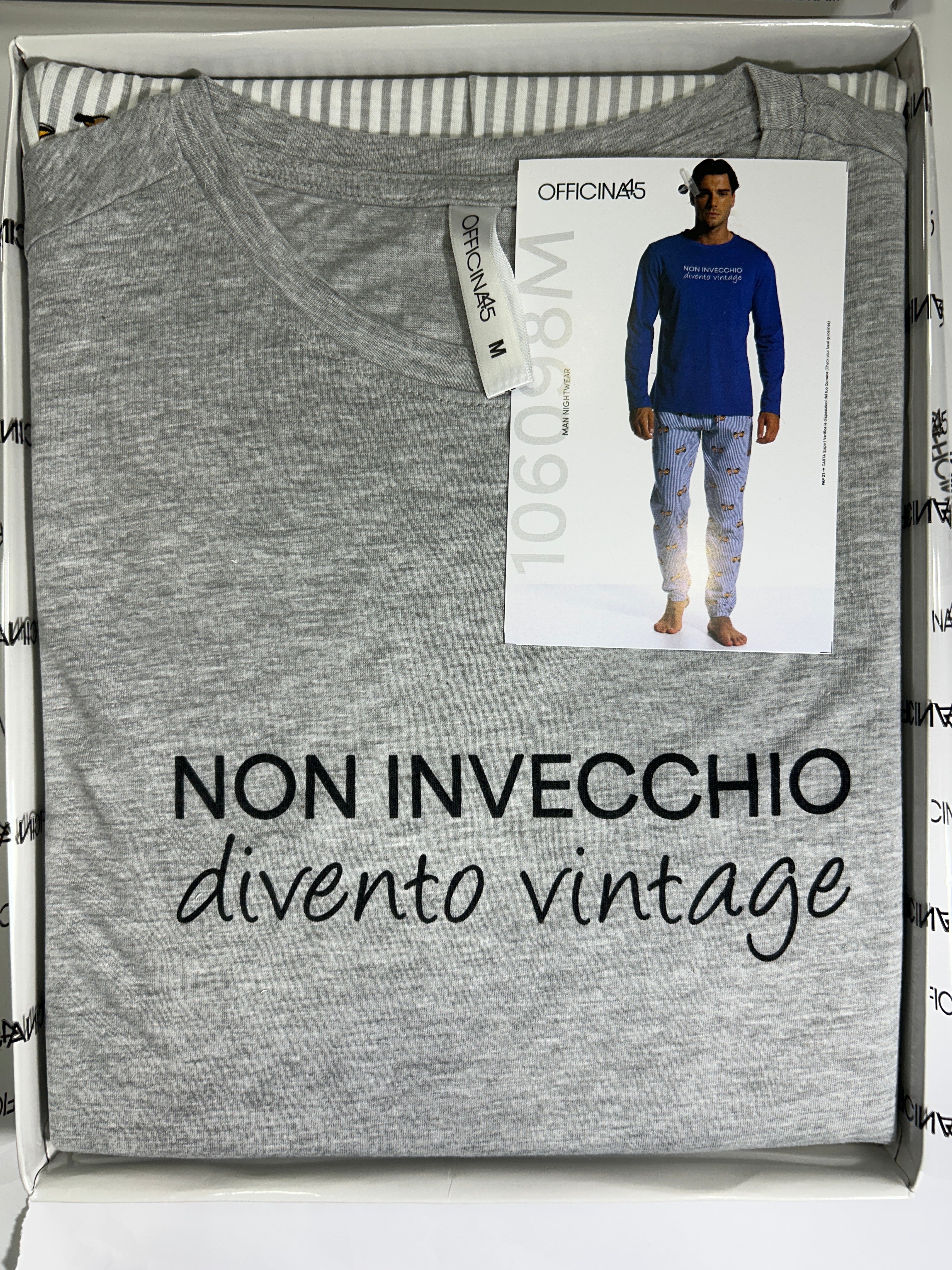 Pigiama uomo Love and Bra con scritta