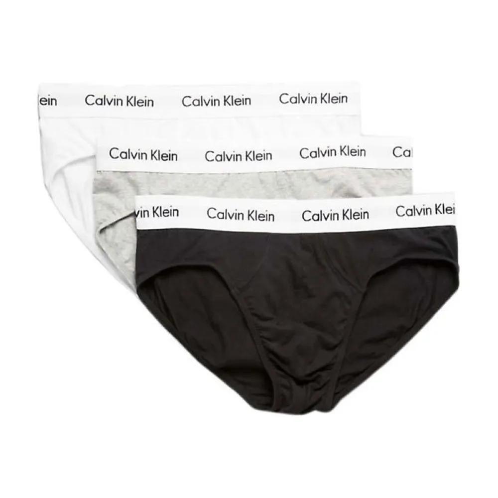 Calvin Klein Tripack Slip in Cotone Stretch, Taglie da S a XL, Comfort e Stile Moderno