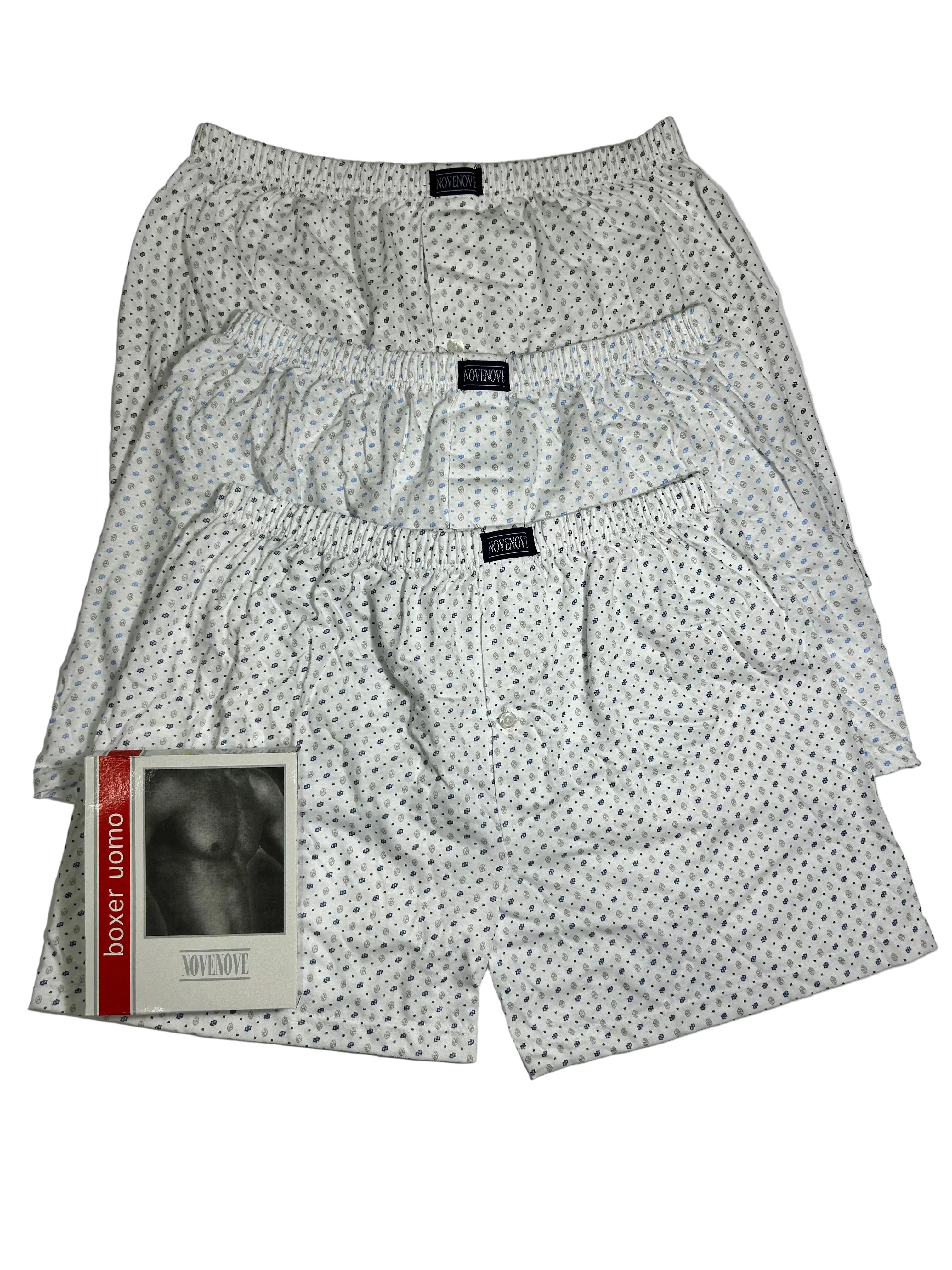 Tris boxer Novenove colori chiari